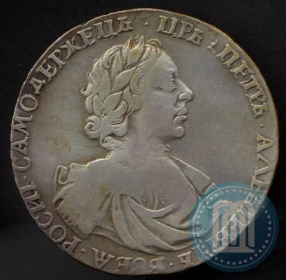 Фото 1 рубль 1719 года OK-L "Портрет в латах"