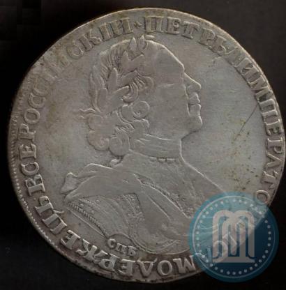 Picture 1 rouble 1725 year СПБ "Sun rouble, portrait in armour"