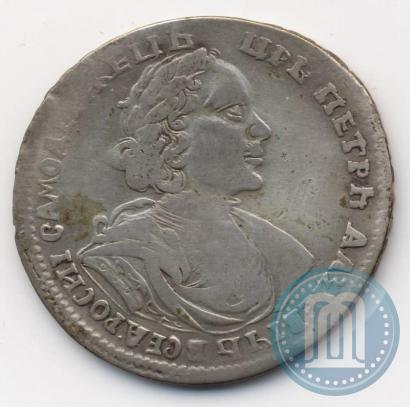 Фото Полтина 1719 года L "Портрет в латах"