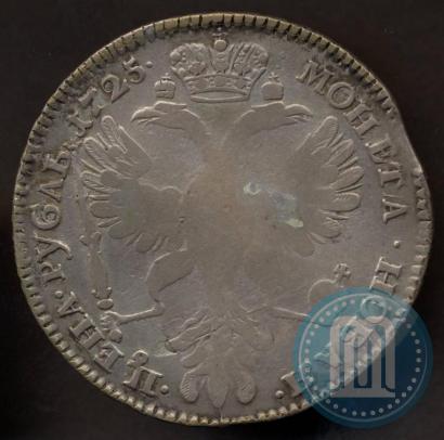 Picture 1 rouble 1725 year СПБ "Petersburg type, portrait turned to the left"