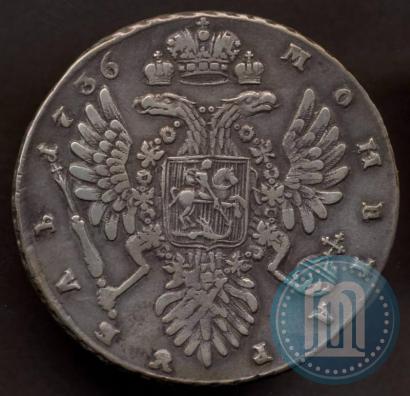 Фото 1 рубль 1736 года  "Тип 1735 года"