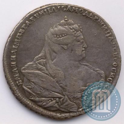 Picture 1 rouble 1737 year  "Moscow type"