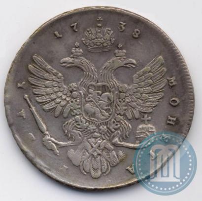 Picture 1 rouble 1738 year  "Moscow type"