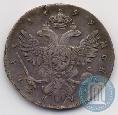 Picture 1 rouble 1739 year СПБ "Petersburg type"