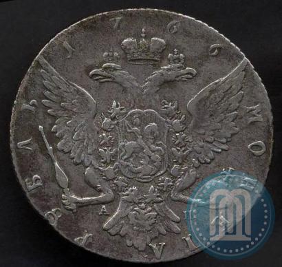 Picture 1 rouble 1766 year СПБ-АШ 