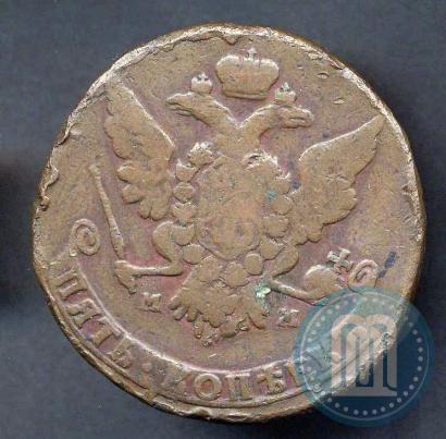 Picture 5 kopecks 1766 year ММ 