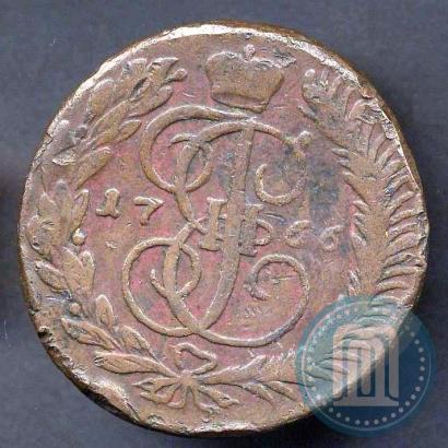 Picture 5 kopecks 1766 year ММ 