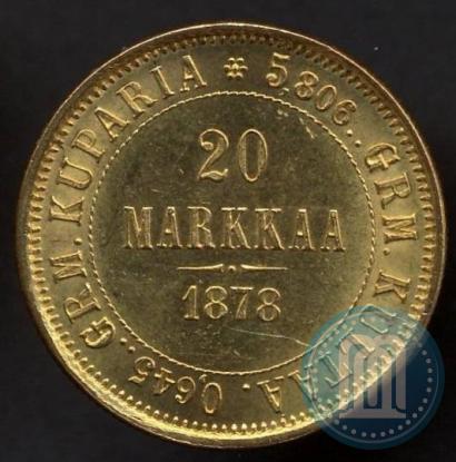 Picture 20 markkaa 1878 year S 