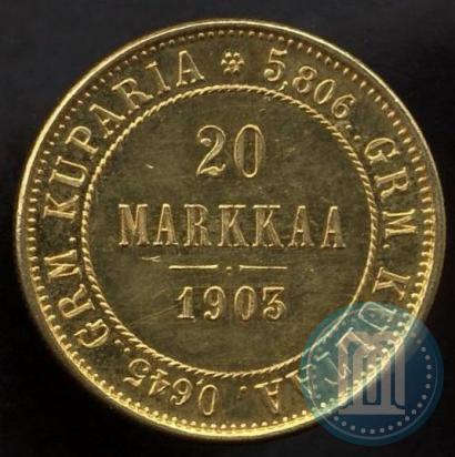 Picture 20 markkaa 1903 year L 