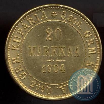 Picture 20 markkaa 1904 year L 