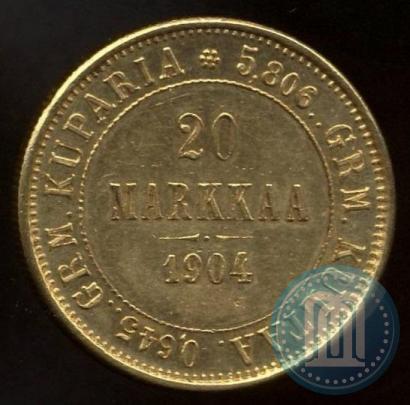 Picture 20 markkaa 1904 year L 