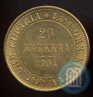 Picture 20 markkaa 1904 year L 