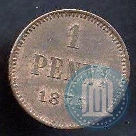 Picture 1 penni 1875 year  