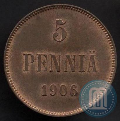 Фото 5 пенни 1906 года  