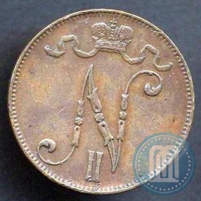 Picture 5 pennia 1910 year  