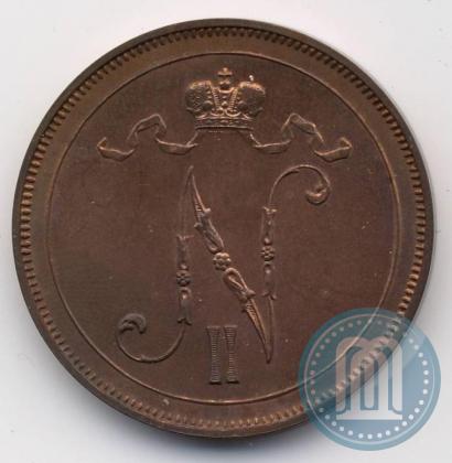 Picture 10 pennia 1899 year  