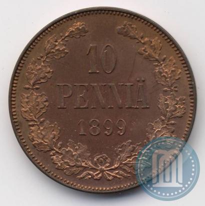 Picture 10 pennia 1899 year  