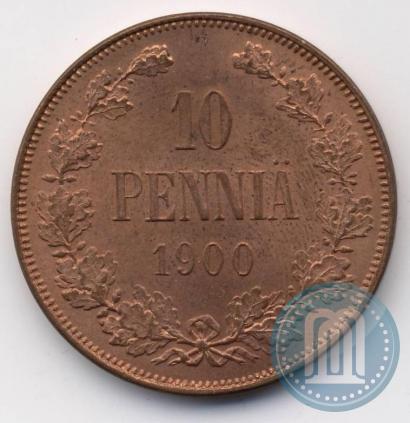 Фото 10 пенни 1900 года  