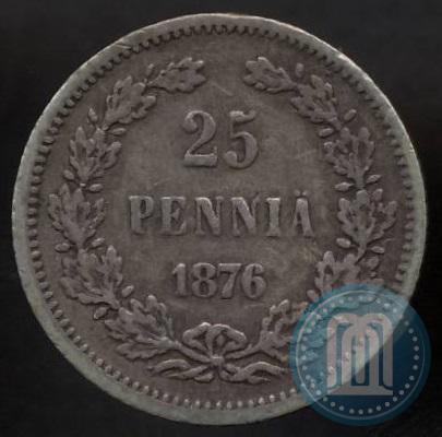 Picture 25 pennia 1876 year S 