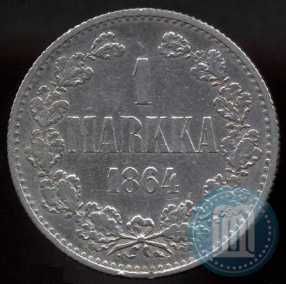 Picture 1 markka 1864 year S 