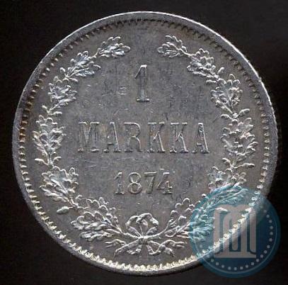 Picture 1 markka 1874 year S 