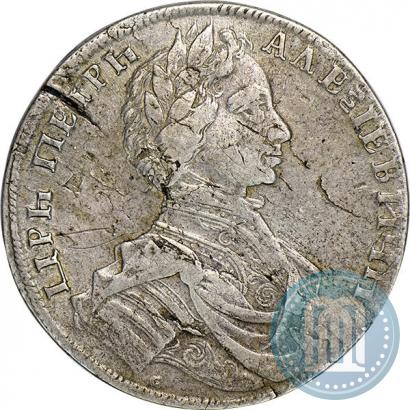 Picture 1 rouble 1712 year  "Portrait by S. Gouin"