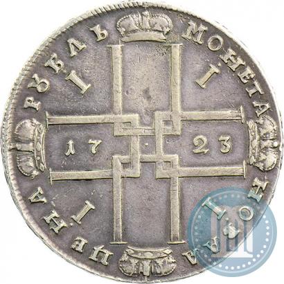 Фото 1 рубль 1723 года OK "Портрет в горностаевой мантии"