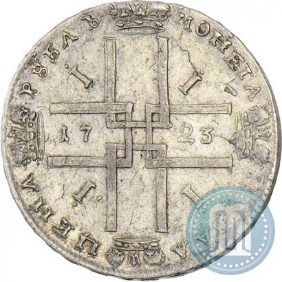 Фото 1 рубль 1723 года  "Портрет в античных доспехах"