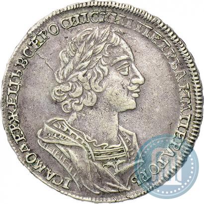 Фото 1 рубль 1724 года  "Портрет в античных доспехах"