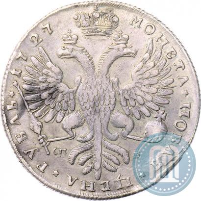 Picture 1 rouble 1727 year СПБ "Petersburg type, portrait turned to the right"