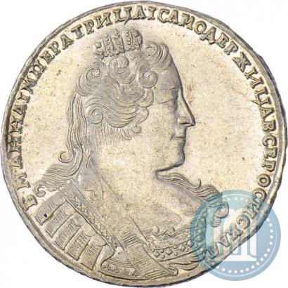 Фото 1 рубль 1733 года  