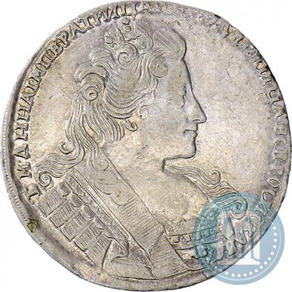 Фото 1 рубль 1733 года  