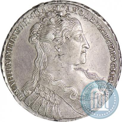 Фото 1 рубль 1734 года  "Тип 1734 года"