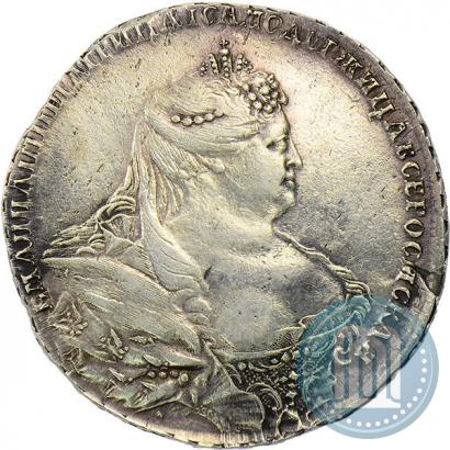 Фото 1 рубль 1737 года  "Московский тип"