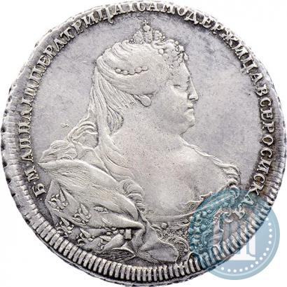 Фото 1 рубль 1737 года  "Московский тип"
