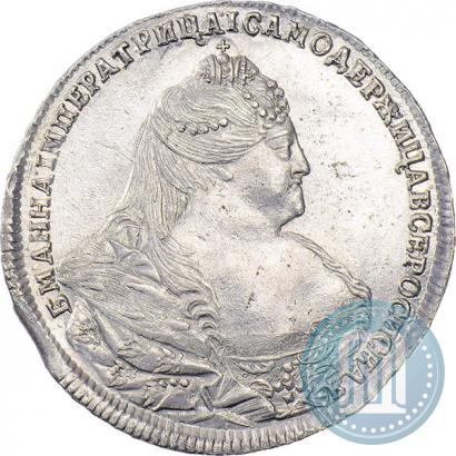 Фото 1 рубль 1739 года  "Московский тип"