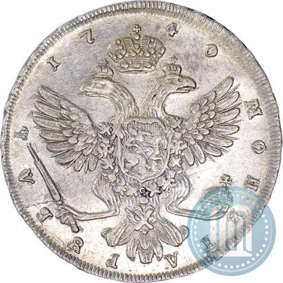 Фото 1 рубль 1740 года СПБ "Петербургский тип"