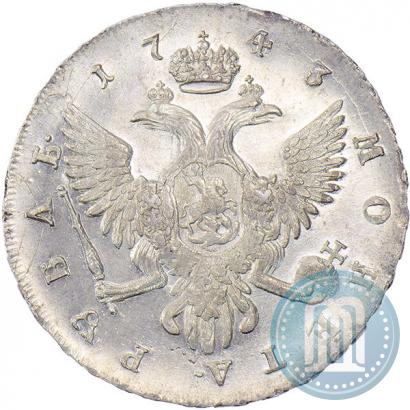Фото 1 рубль 1743 года СПБ 