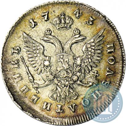 Фото Полуполтинник 1743 года ММД 