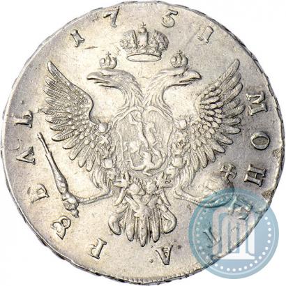 Фото 1 рубль 1751 года ММД 