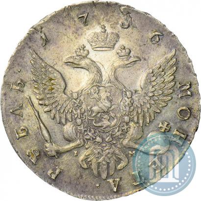 Picture 1 rouble 1756 year СПБ-IМ 