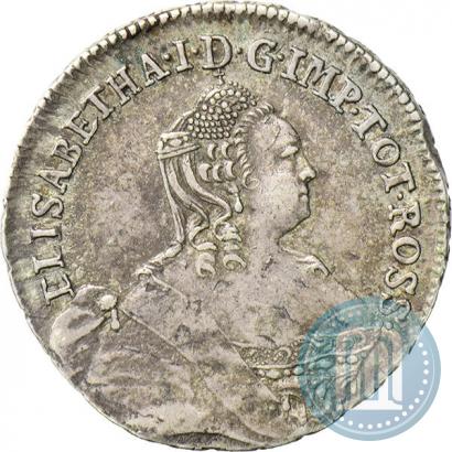 Picture 24 kopecks 1757 year  "For Livonia"