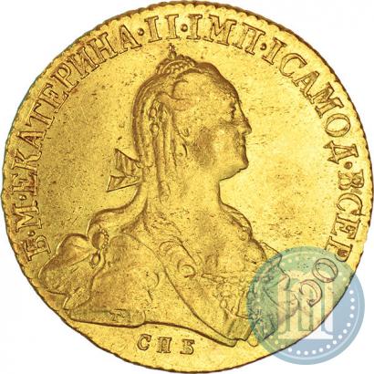 Picture 10 roubles 1775 year СПБ 