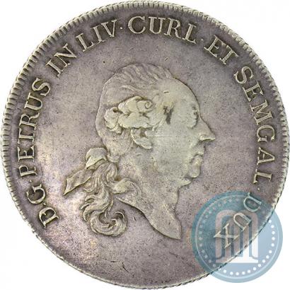 Фото Талер 1780 года  "Петр Бирон. Курляндия"