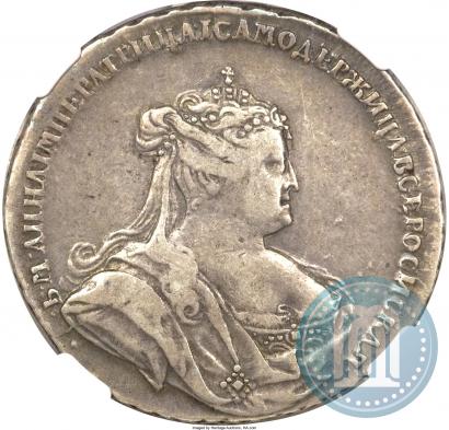Фото Полтина 1738 года  "Петербургский тип"
