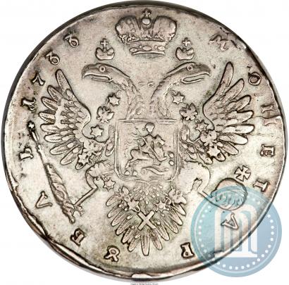 Фото 1 рубль 1733 года  