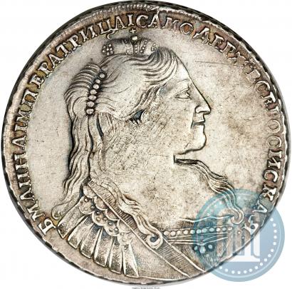 Фото 1 рубль 1734 года  "Тип 1735 года"