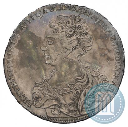 Picture 1 rouble 1726 year  "Moscow type, portrait turned to the left"