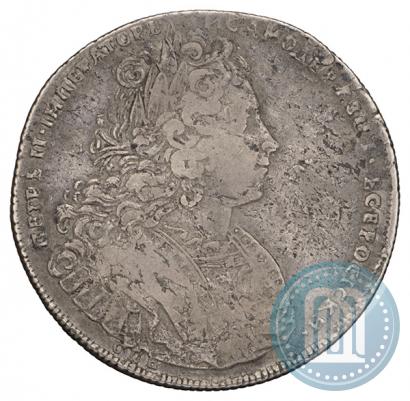 Фото 1 рубль 1727 года СПБ "Петербургский тип"