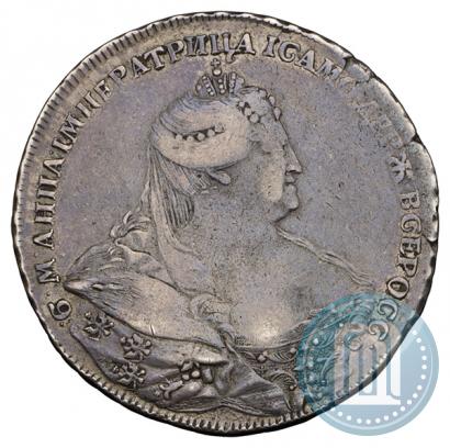 Фото 1 рубль 1737 года  "Работы Гедлингера"
